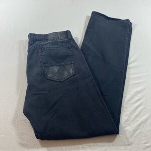 Kenneth Cole Reaction Jeans Straight Men's 34-34 Black Jeans